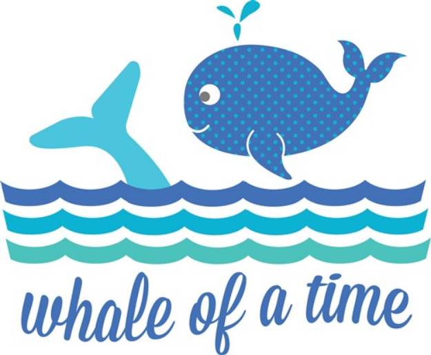 Picture of Whale Of A Time SVG File