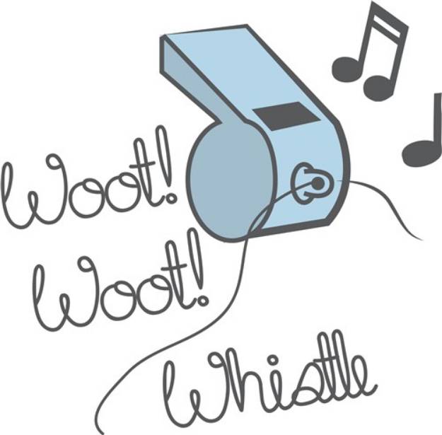 Picture of Woot Whistle SVG File