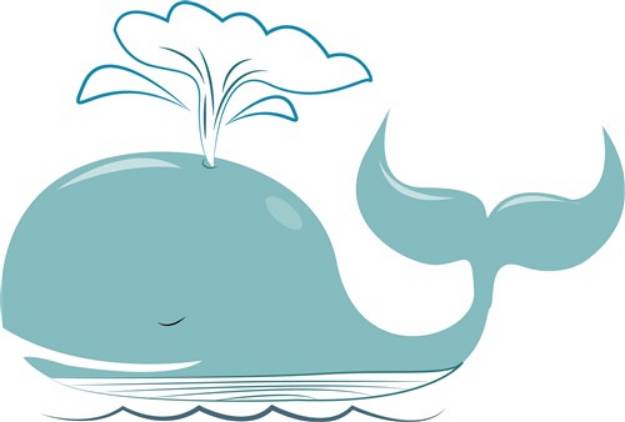 Picture of Spouting Whale SVG File