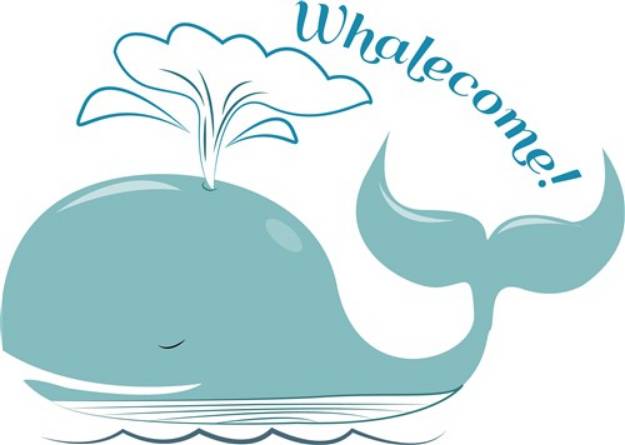 Picture of Whalecome! SVG File