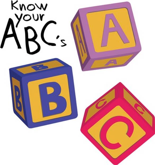 Picture of Know Your ABCs SVG File