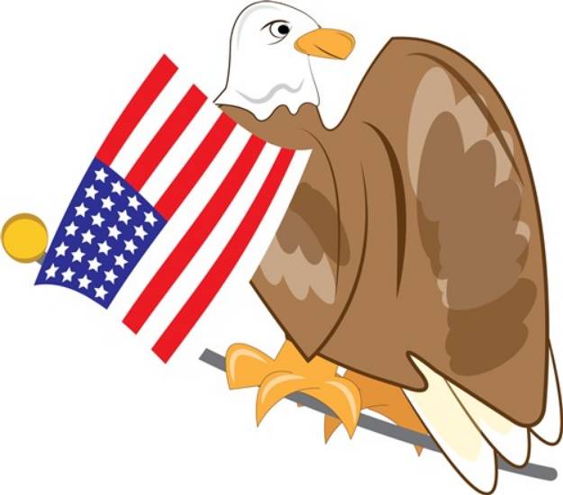 Picture of Patriotic Eagle SVG File
