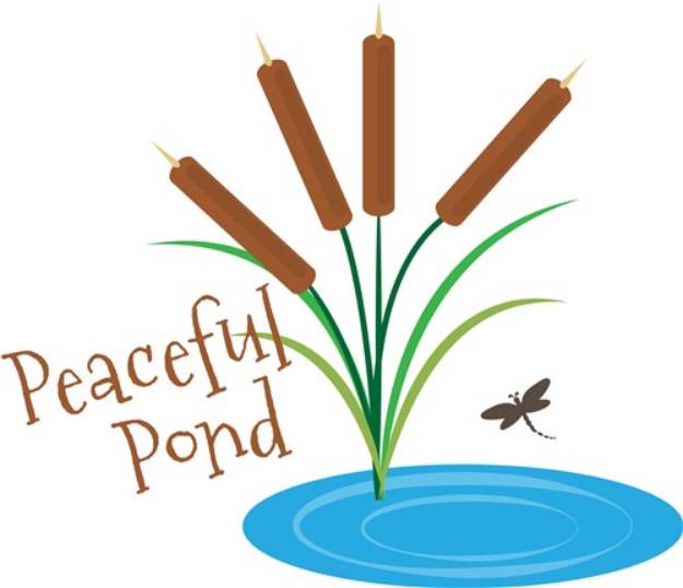 Picture of Peaceful Pond SVG File