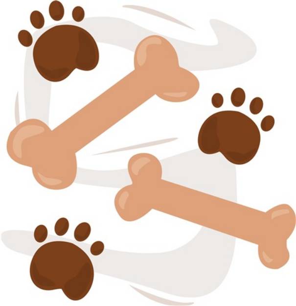 Picture of Dog Bones SVG File