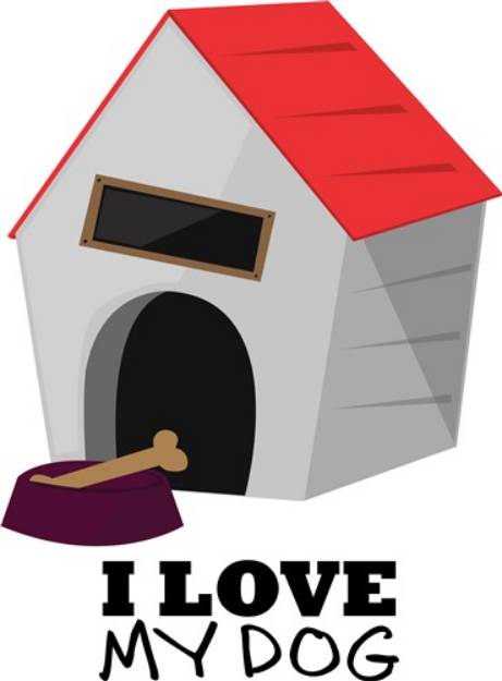 Picture of Love My Dog SVG File