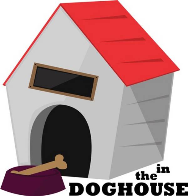 Picture of In The Doghouse SVG File
