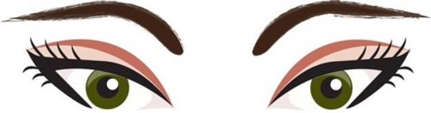 Picture of Womans Eyes SVG File