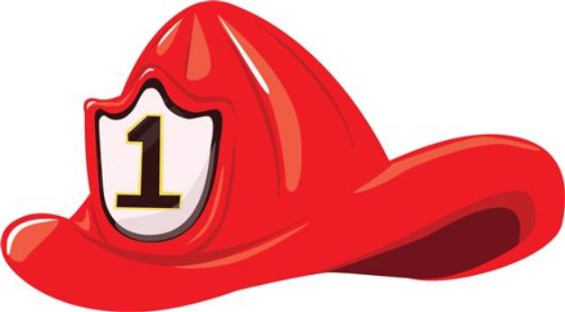 Picture of Firemans Hat SVG File