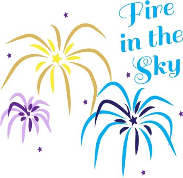Picture of Fire in The Sky SVG File