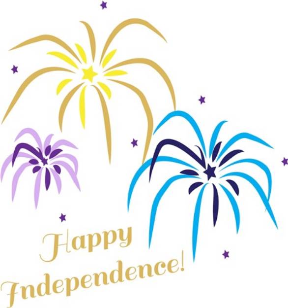 Picture of Happy Independence SVG File