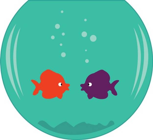 Picture of Fish Bowl SVG File