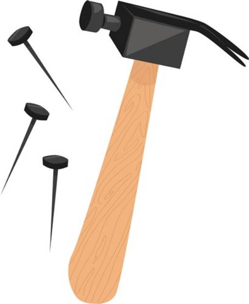 Picture of Hammer & Nails SVG File