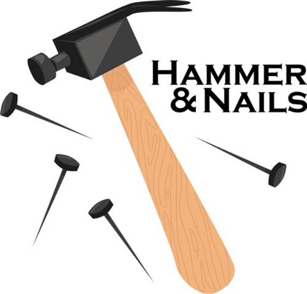 Picture of Hammer & Nails SVG File