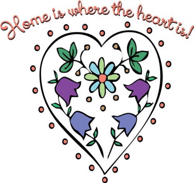 Picture of Where Heart Is SVG File