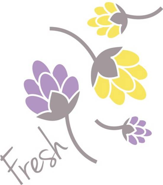 Picture of Fresh Flowers SVG File