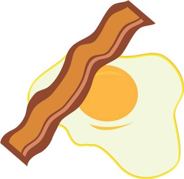 Picture of Eggs And Bacon SVG File