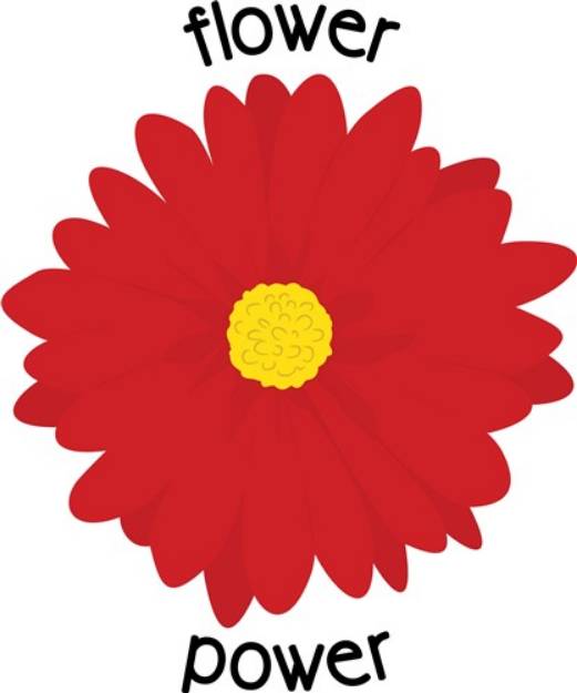 Picture of Flower Power SVG File