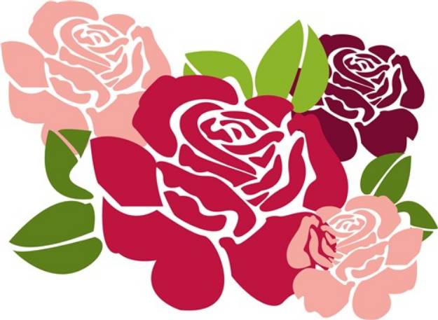 Picture of Beautiful Roses SVG File