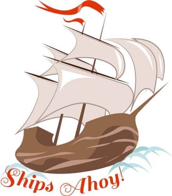 Picture of Ships Ahoy SVG File