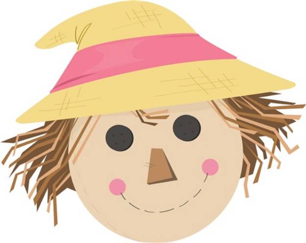 Picture of Scarecrow Head SVG File