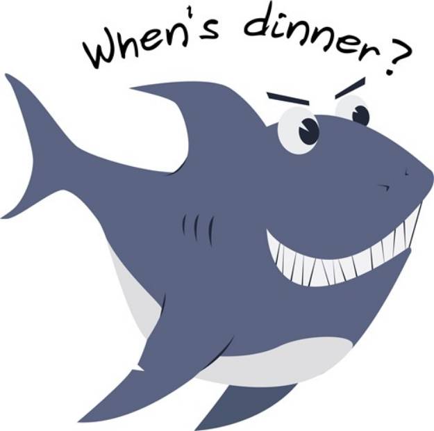 Picture of When is Dinner SVG File