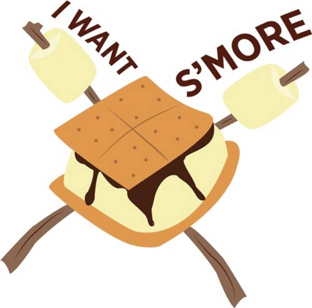 Picture of I Want Smore SVG File