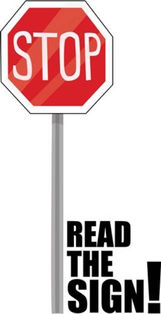Picture of Read The Sign SVG File