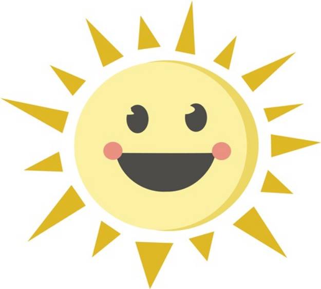 Picture of Happy Sun SVG File
