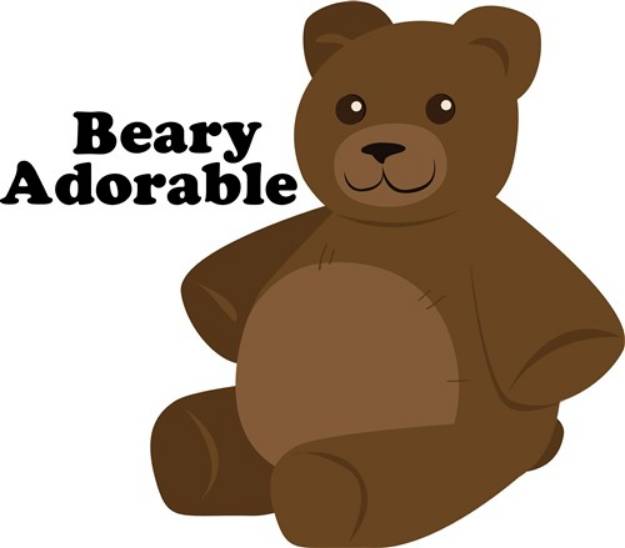Picture of Beary Adorable SVG File
