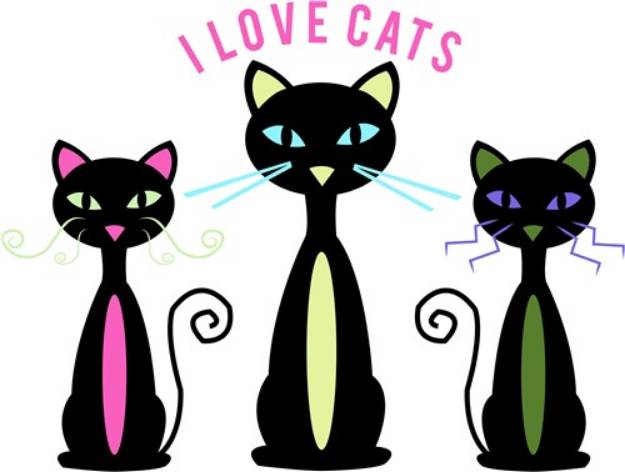 Picture of Love Cats SVG File