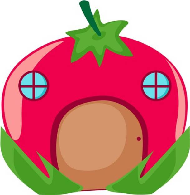 Picture of Tomato Home SVG File