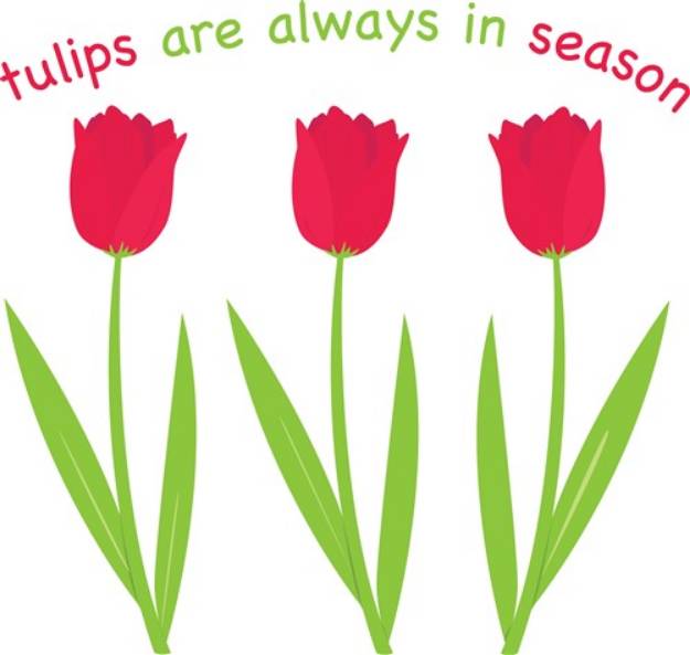 Picture of Tulips In Season SVG File