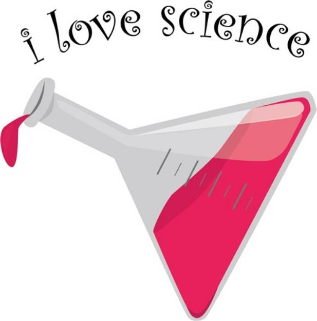 Picture of I Love Science SVG File
