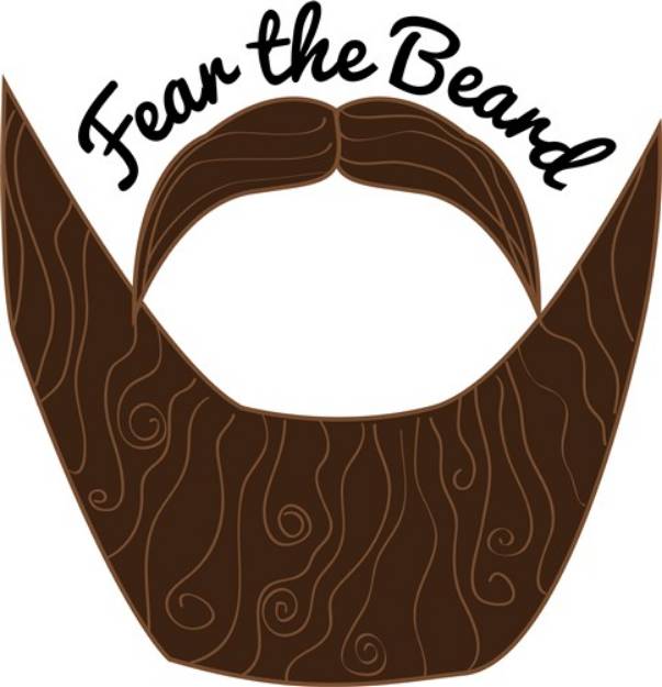 Picture of Fear The Beard SVG File