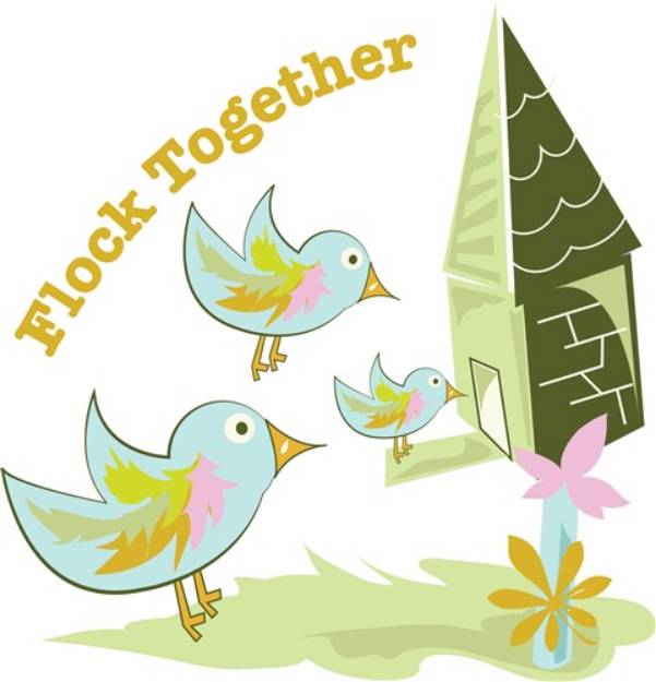 Picture of Flock Together SVG File