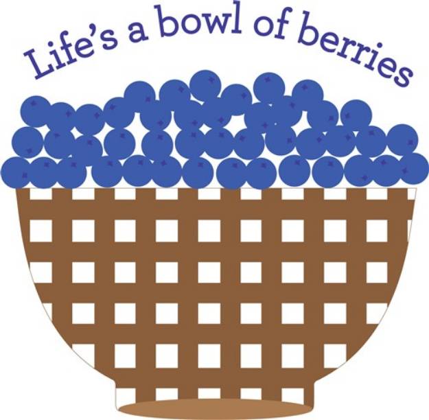 Picture of Bowl Of Berries SVG File