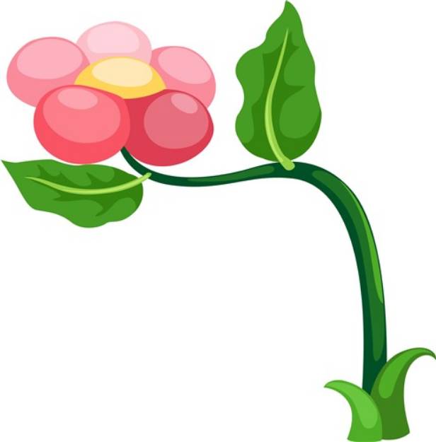 Picture of Red Flower SVG File