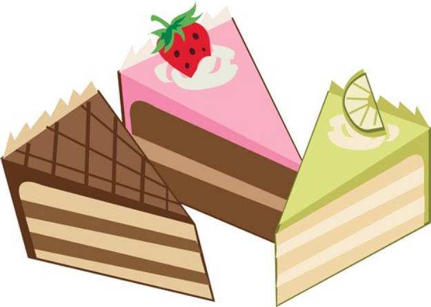 Picture of Cake Slices SVG File