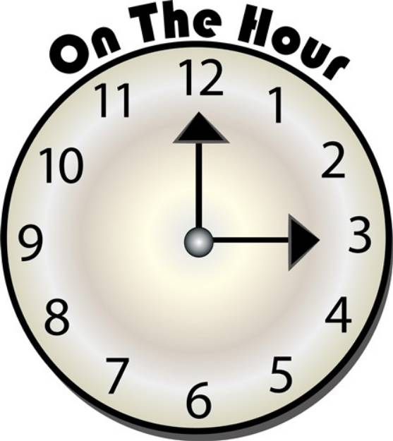 Picture of On The Hour SVG File