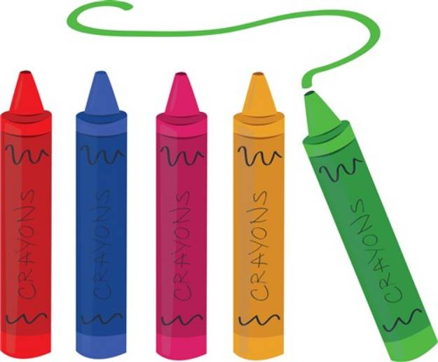 Picture of Color Crayons SVG File