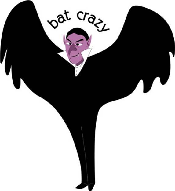 Picture of Bat Crazy SVG File