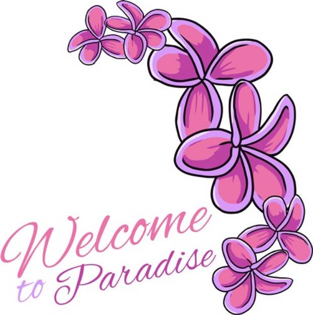 Picture of Welcome Paradise SVG File