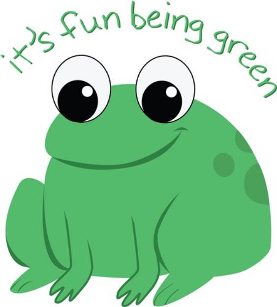 Picture of Fun Being Green SVG File