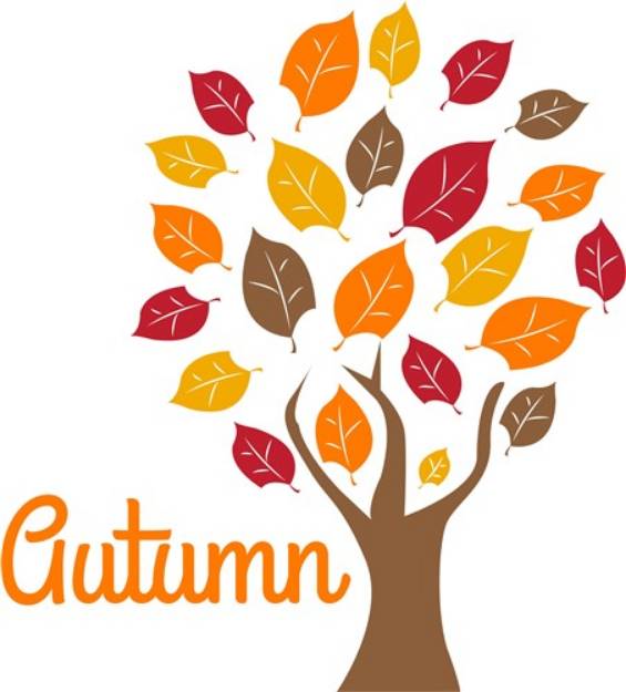Picture of Autumn Tree SVG File