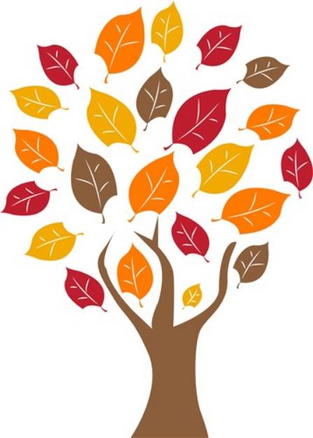 Picture of Fall Tree SVG File