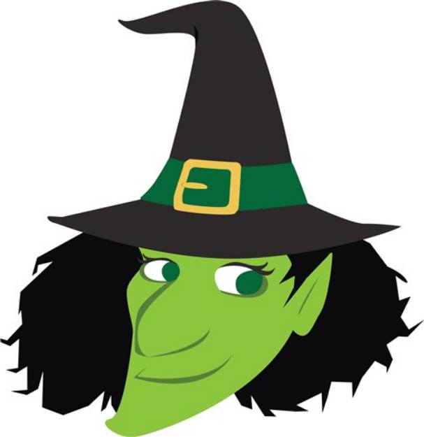 Picture of Witch Head SVG File