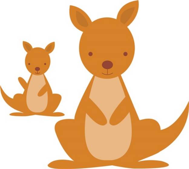 Picture of Kangaroos SVG File