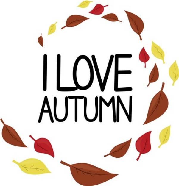 Picture of Love Autumn SVG File