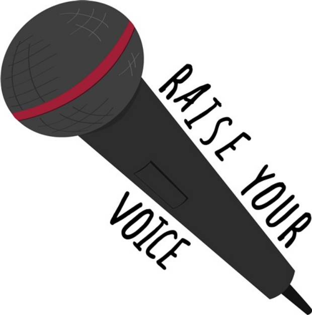Picture of Raise Your Voice SVG File