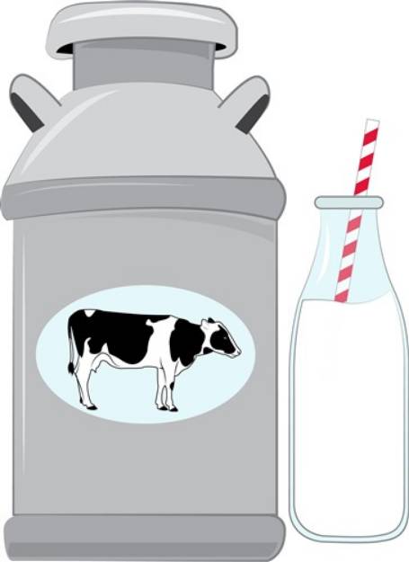 Picture of Cow Milk SVG File